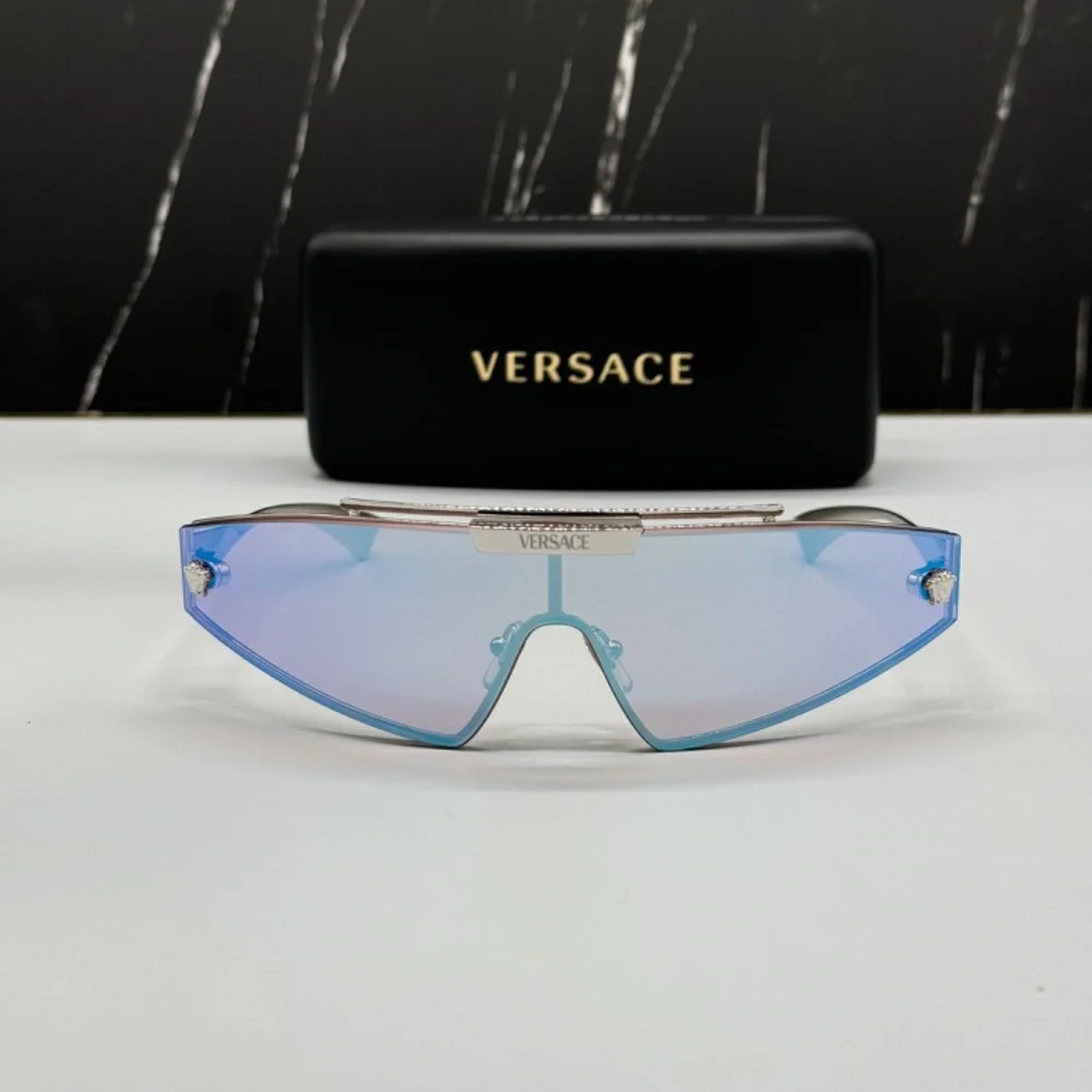NEW VE2265 100011 VERSACE MOD 2265 1000/11 SILVER VE2265 1000/11 SUNGLASSES
